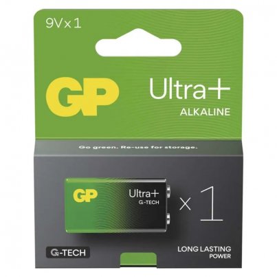 Alkalická baterie GP Ultra Plus 9V 6LR61