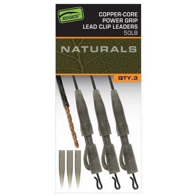 Fox Naturals Copper Core Power Grip Lead Clip Leaders