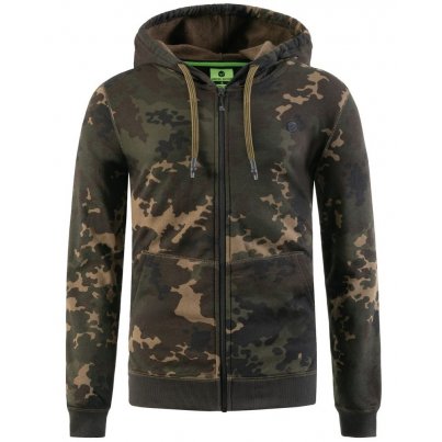 Korda Mikina Zip Hoodie Dark Kamo vel. M