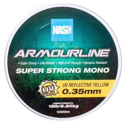 Nash Vlasec Armourline Super Strong Mono UV Yellow 1000 m - 0,35 mm 6,80 kg