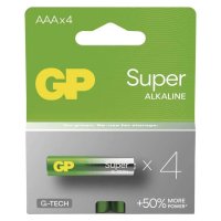 Alkalická baterie GP Super AAA LR03 4 ks