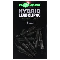 Korda QC Hybrid Lead Clip Weed/Silt 8ks